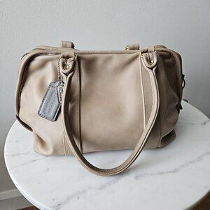 Vintage Coach Satchel -- Putty